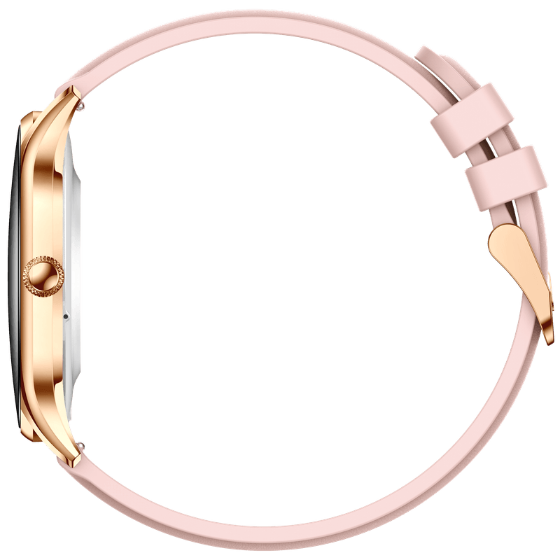 Reloj inteligente de diseño clásico pero con todas las funcionalidades de un smartwatch, puedes elegierlo con correas de metal para llevarlo en esas ocasiones especiales. En color oro y plata