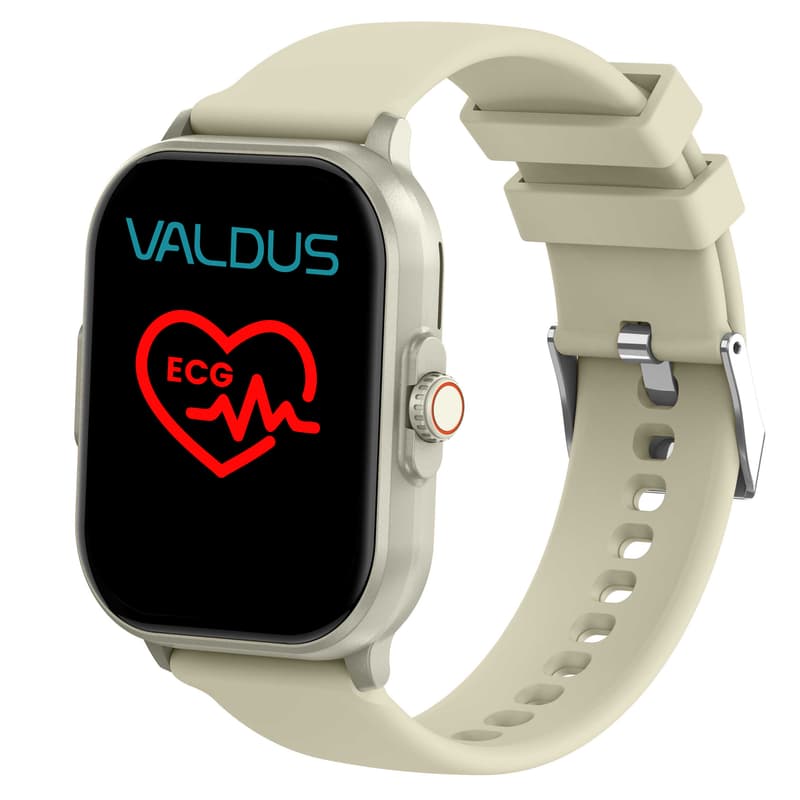 VE12 ECG:  Smartwatch con pantalla AMOLED HD, frecuencia cardíaca, entrenamiento de respiración y medición de niveles de oxígeno en sangre."