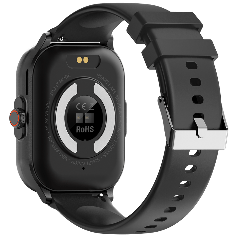 VE12 ECG:  Smartwatch con pantalla AMOLED HD, frecuencia cardíaca, entrenamiento de respiración y medición de niveles de oxígeno en sangre."