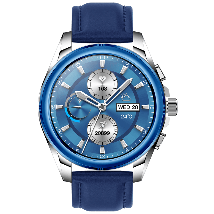 El VS45 es un reloj inteligente de corte clasico y elegante para las ocasiones distinguidas. Incorpoa todas las funcionalidades de un smartwatch y la elegancia de un reloj analógico