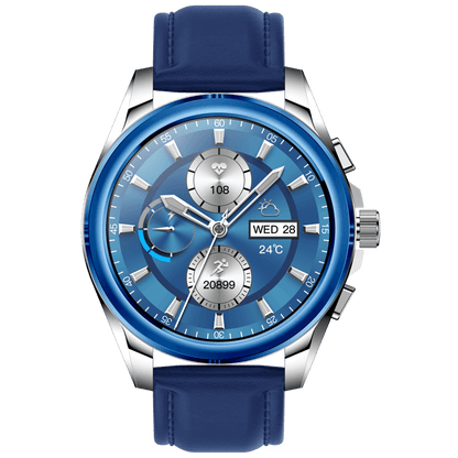 El VS45 es un reloj inteligente de corte clasico y elegante para las ocasiones distinguidas. Incorpoa todas las funcionalidades de un smartwatch y la elegancia de un reloj analógico